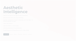 Desktop Screenshot of aestheticintelligence.com